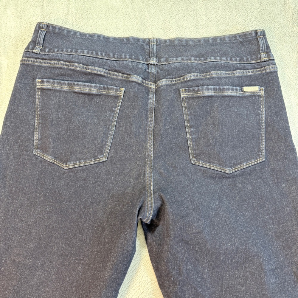 White House Black Market The Sculpt Skinny Flare Jeans Extra High Rise Dark 18S - Picture 5 of 10